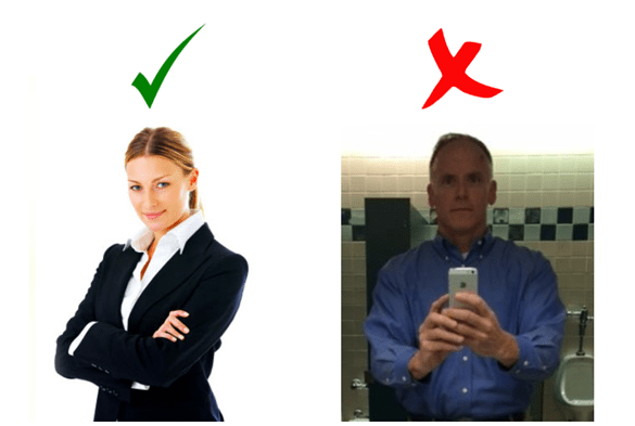 Hoe maak je als recruiter een profiel op LinkedIn: kies voor een sterke Linkedin profielfoto.